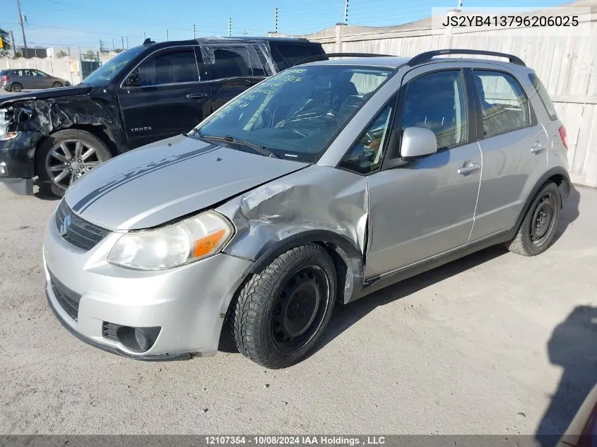 2009 Suzuki Sx4 Hatchback VIN: JS2YB413796206025 Lot: 12107354