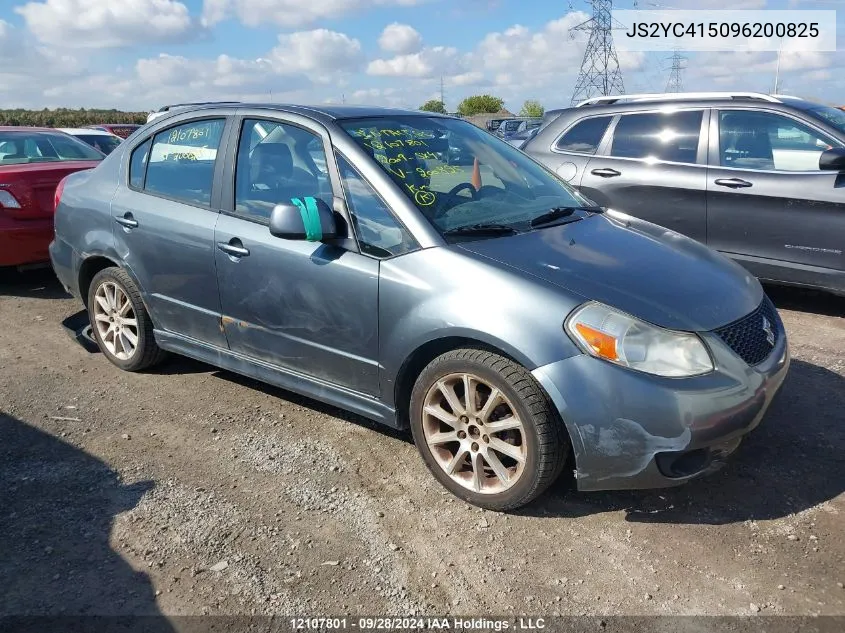 2009 Suzuki Sx4 VIN: JS2YC415096200825 Lot: 12107801