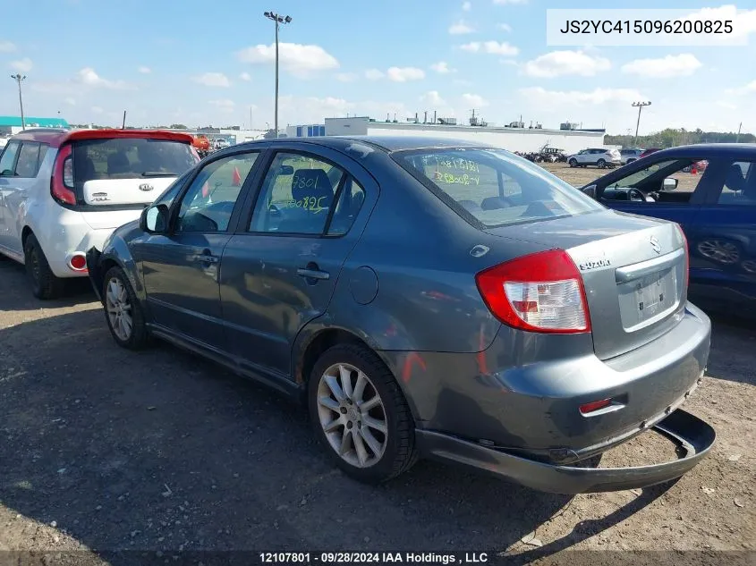 2009 Suzuki Sx4 VIN: JS2YC415096200825 Lot: 12107801