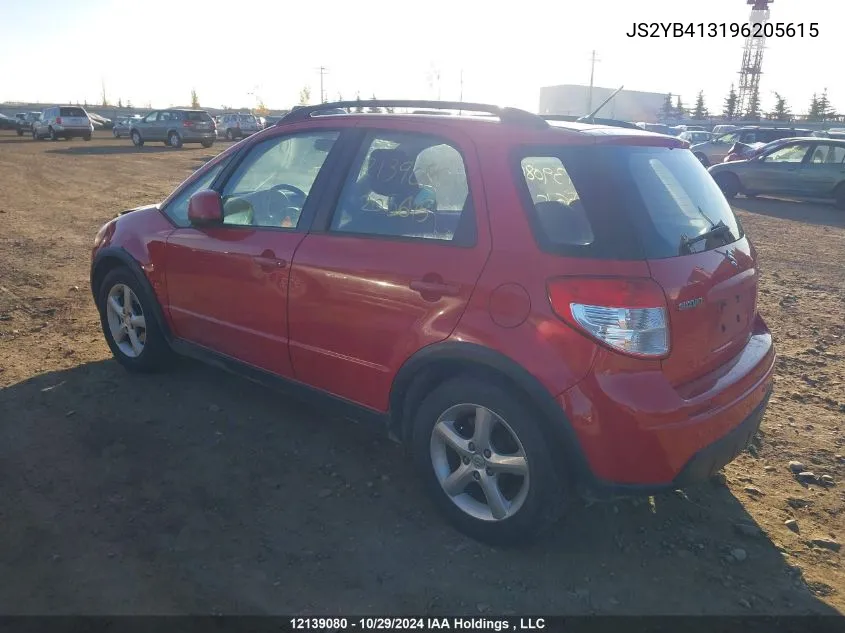 2009 Suzuki Sx4 Hatchback VIN: JS2YB413196205615 Lot: 12139080