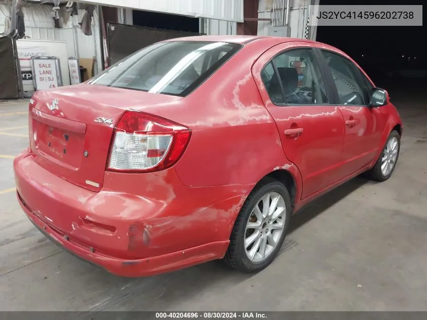 2009 Suzuki Sx4 Sport/Sport Technology VIN: JS2YC414596202738 Lot: 40204696