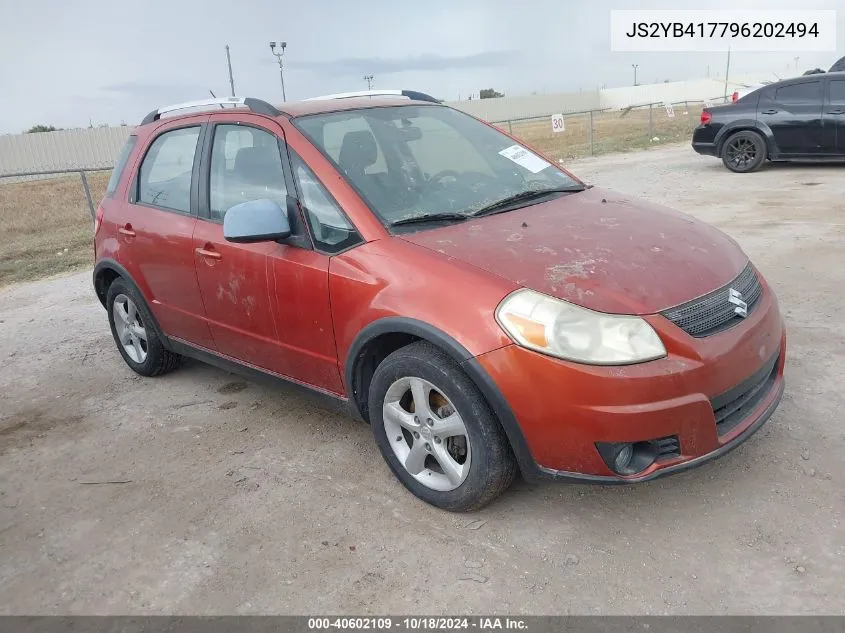 2009 Suzuki Sx4 Touring VIN: JS2YB417796202494 Lot: 40602109