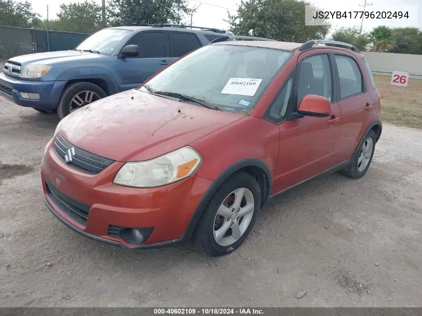 2009 Suzuki Sx4 Touring VIN: JS2YB417796202494 Lot: 40602109