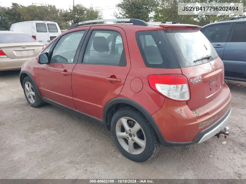 2009 Suzuki Sx4 Touring VIN: JS2YB417796202494 Lot: 40602109