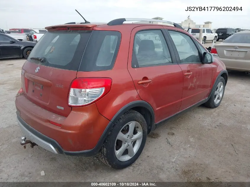 2009 Suzuki Sx4 Touring VIN: JS2YB417796202494 Lot: 40602109