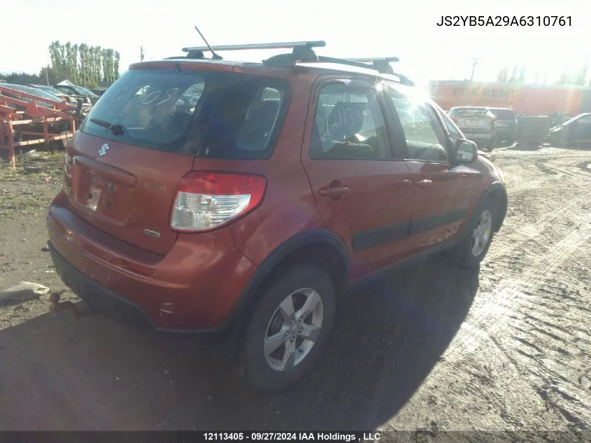 JS2YB5A29A6310761 2010 Suzuki Sx4 Jx