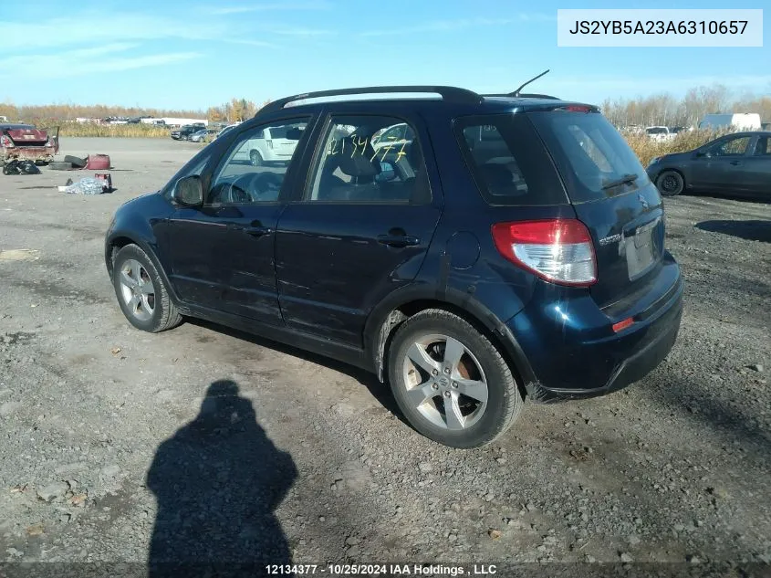 2010 Suzuki Sx4 VIN: JS2YB5A23A6310657 Lot: 12134377