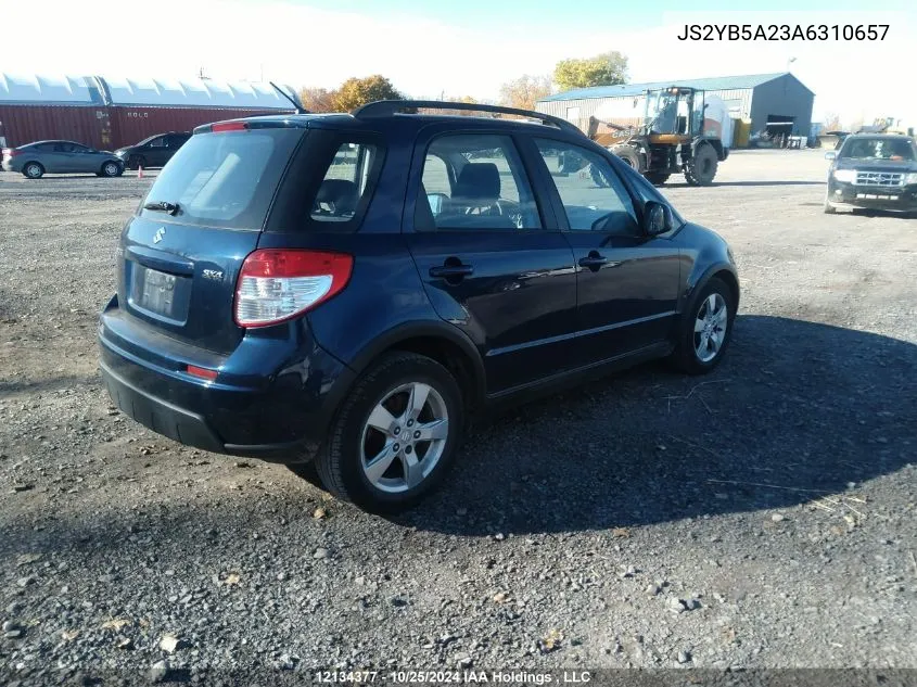 2010 Suzuki Sx4 VIN: JS2YB5A23A6310657 Lot: 12134377