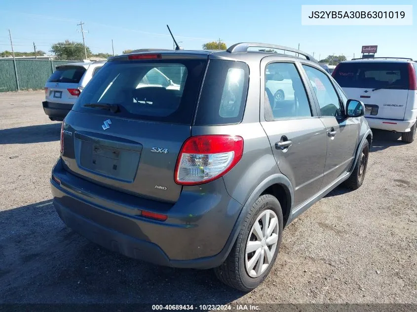 2011 Suzuki Sx4 Premium/Tech Valu Pkg (Nav) VIN: JS2YB5A30B6301019 Lot: 40689434