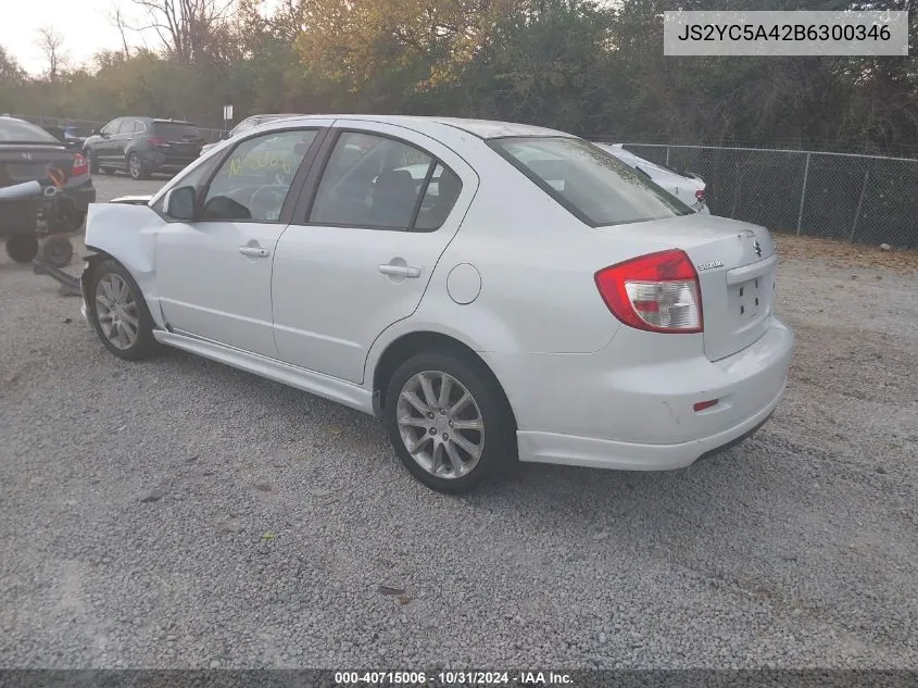 2011 Suzuki Sx4 Sport S/Sport Se VIN: JS2YC5A42B6300346 Lot: 40715006