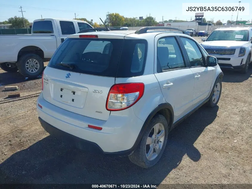 2012 Suzuki Sx4 Premium/Tech Valu Pkg (Nav) VIN: JS2YB5A35C6306749 Lot: 40670671