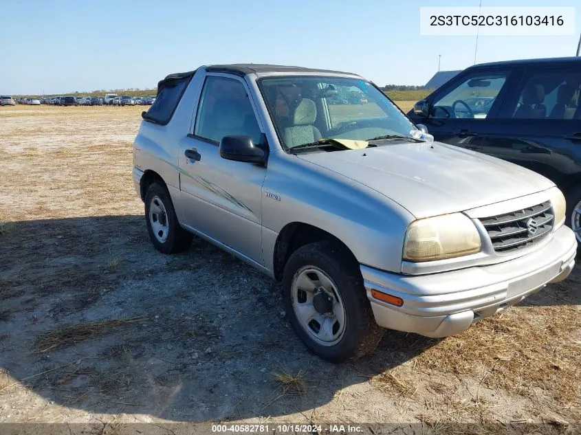 2S3TC52C316103416 2001 Suzuki Vitara Jls