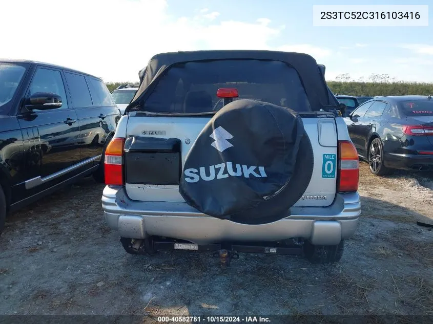 2S3TC52C316103416 2001 Suzuki Vitara Jls