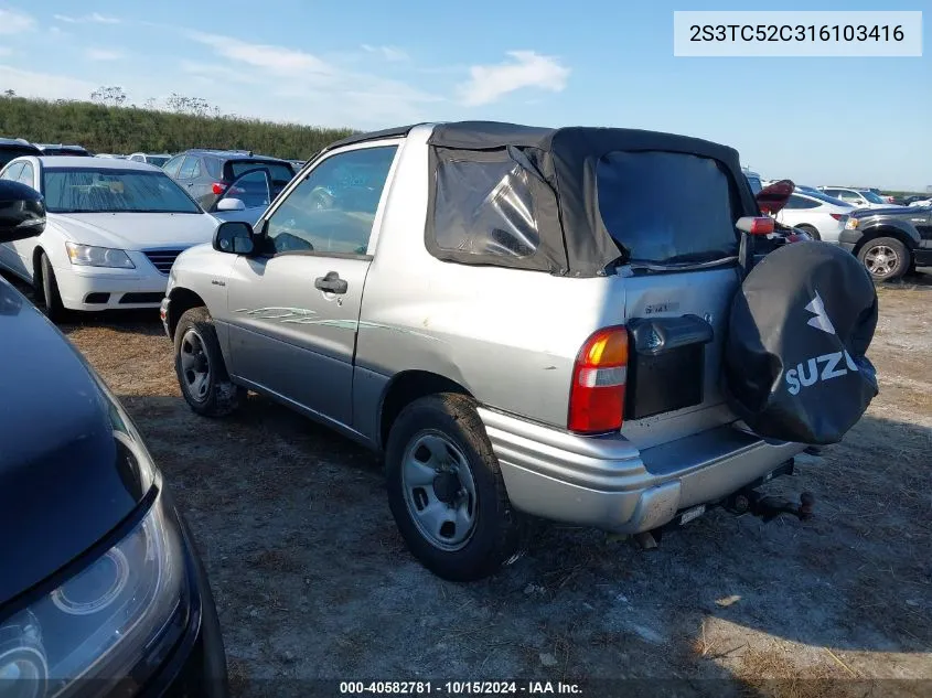 2S3TC52C316103416 2001 Suzuki Vitara Jls