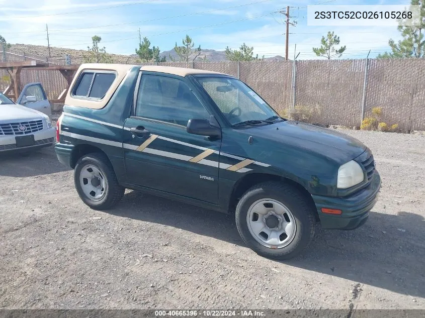 2002 Suzuki Vitara Jls VIN: 2S3TC52C026105268 Lot: 40665396