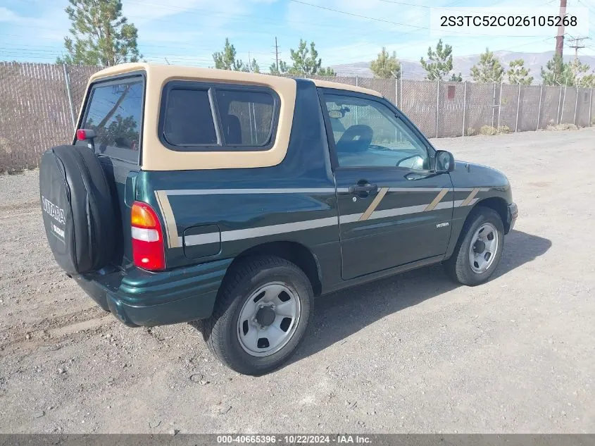 2002 Suzuki Vitara Jls VIN: 2S3TC52C026105268 Lot: 40665396