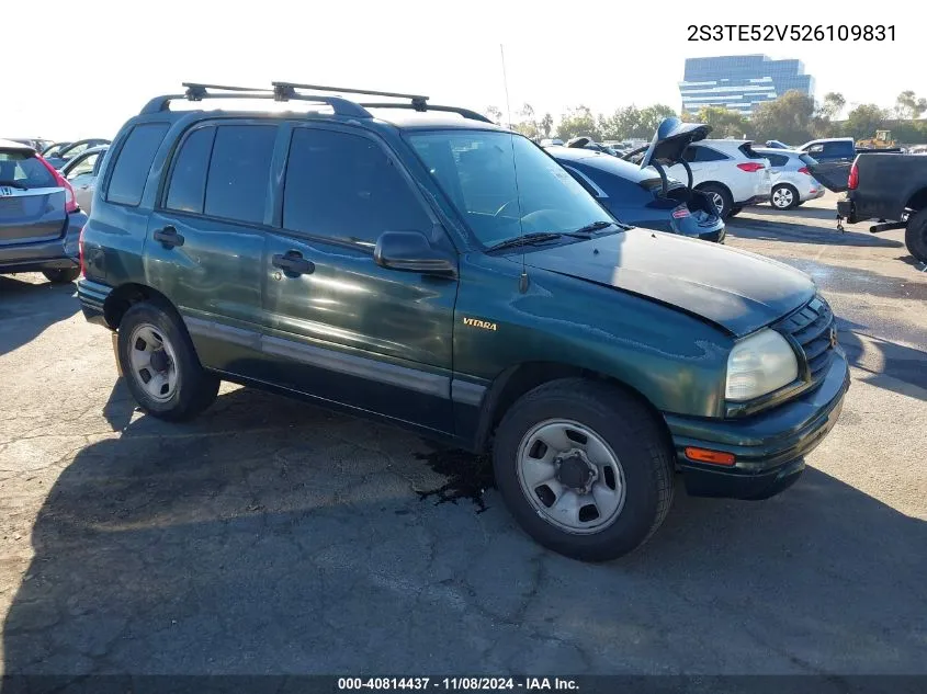 2002 Suzuki Vitara Jls VIN: 2S3TE52V526109831 Lot: 40814437