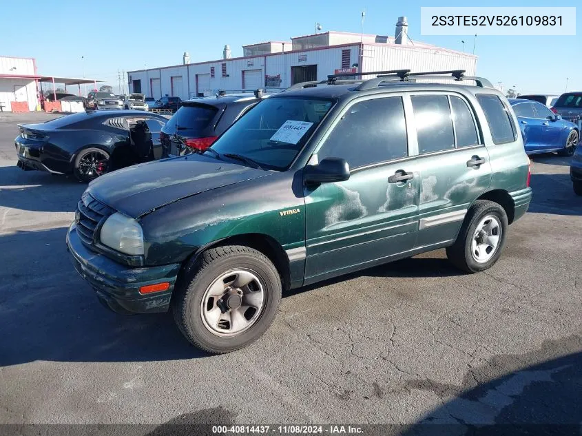 2002 Suzuki Vitara Jls VIN: 2S3TE52V526109831 Lot: 40814437