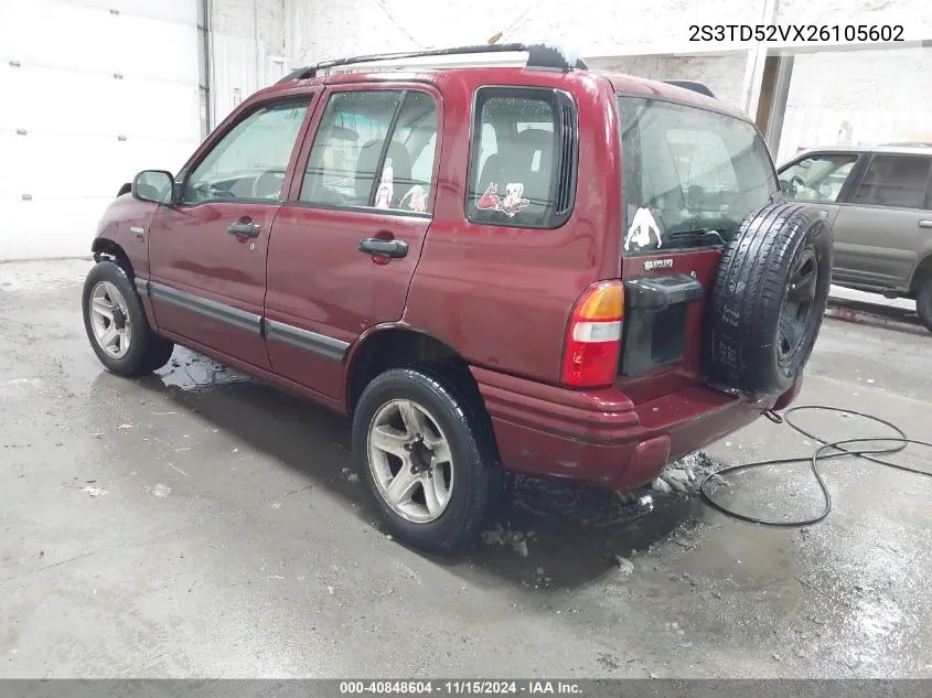 2S3TD52VX26105602 2002 Suzuki Vitara Jlx