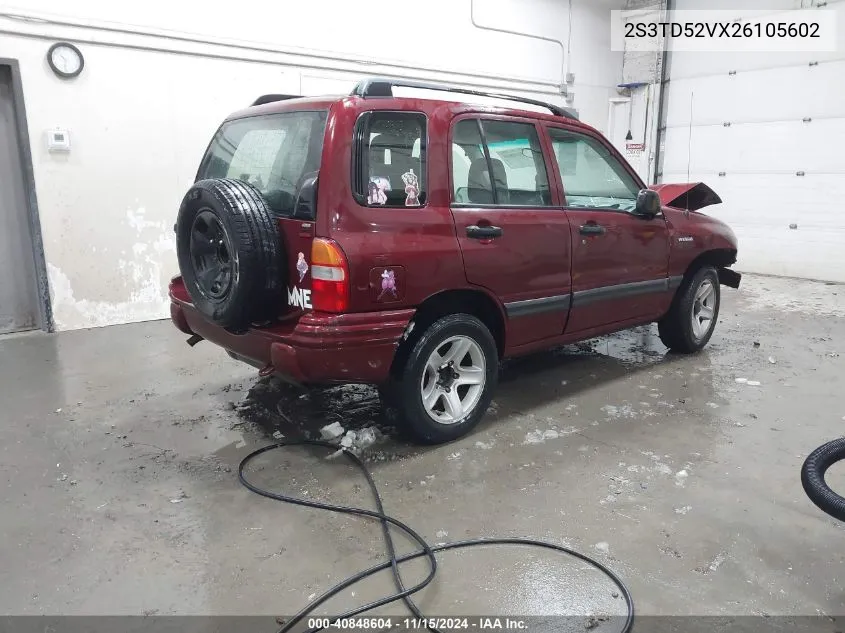 2S3TD52VX26105602 2002 Suzuki Vitara Jlx