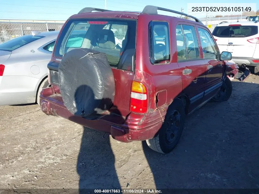 2003 Suzuki Vitara VIN: 2S3TD52V336105149 Lot: 40817663