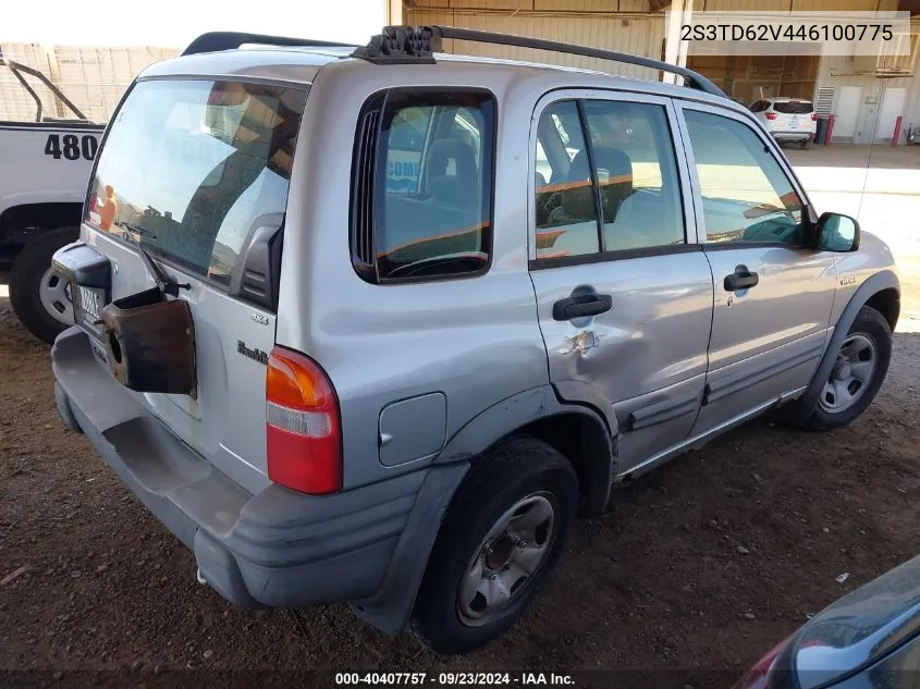 2004 Suzuki Vitara V6 Lx VIN: 2S3TD62V446100775 Lot: 40407757