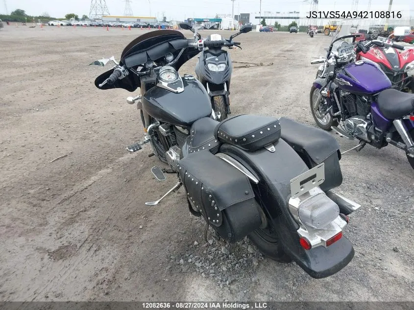 2004 Suzuki Vl800 VIN: JS1VS54A942108816 Lot: 12082636