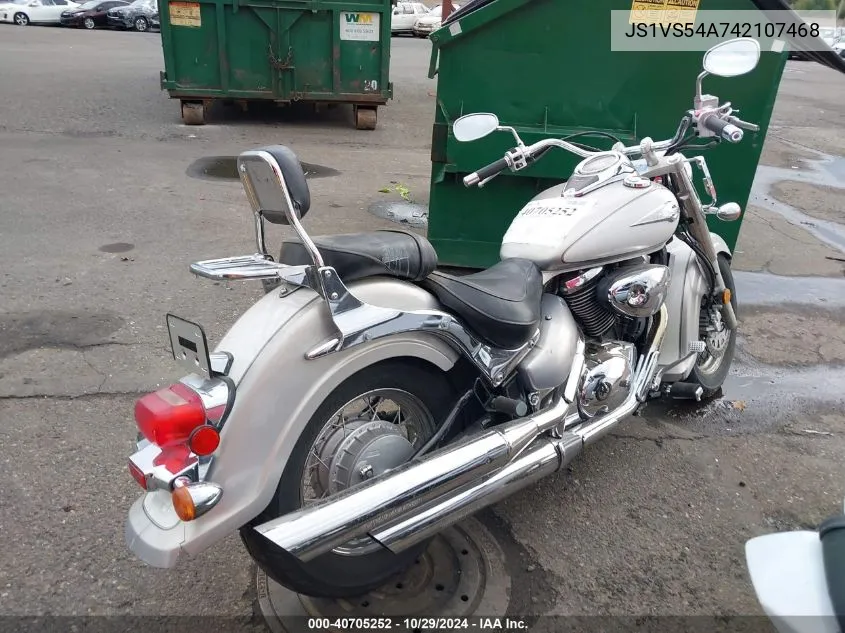 2004 Suzuki Vl800 VIN: JS1VS54A742107468 Lot: 40705252