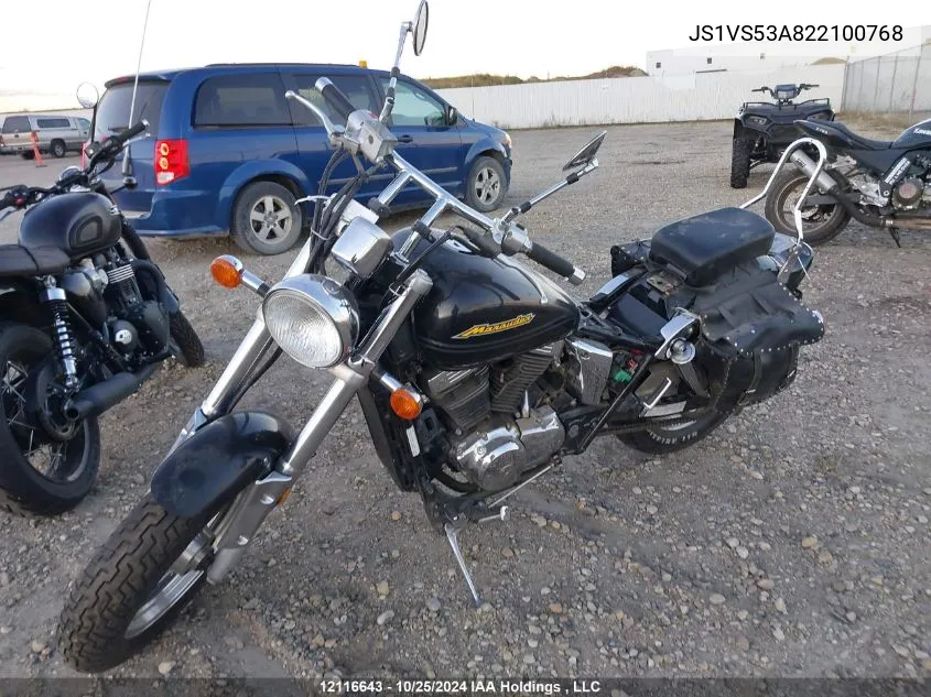 2002 Suzuki Vz800 VIN: JS1VS53A822100768 Lot: 12116643