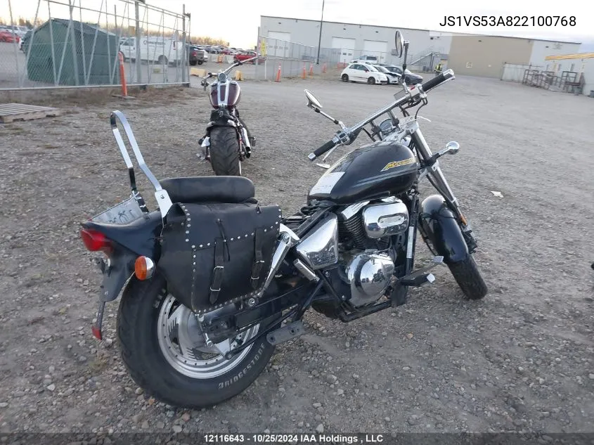 2002 Suzuki Vz800 VIN: JS1VS53A822100768 Lot: 12116643