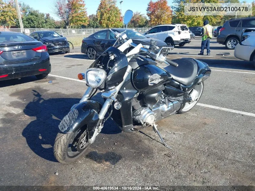 2013 Suzuki Vzr1800 VIN: JS1VY53A8D2100478 Lot: 40619534