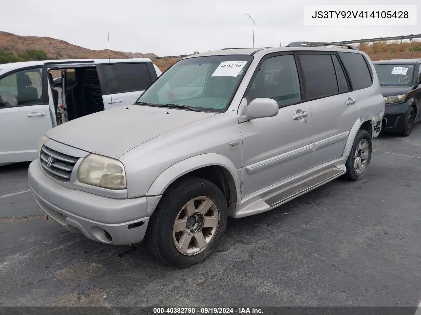 2001 Suzuki Grand Vitara Xl-7 Plus/Standard/Touring VIN: JS3TY92V414105428 Lot: 40382790