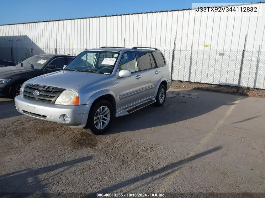 2004 Suzuki Xl-7 Ex/Lx VIN: JS3TX92V344112832 Lot: 40613255