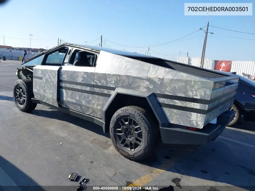 7G2CEHED0RA003501 2024 Tesla Cybertruck All-Wheel Drive