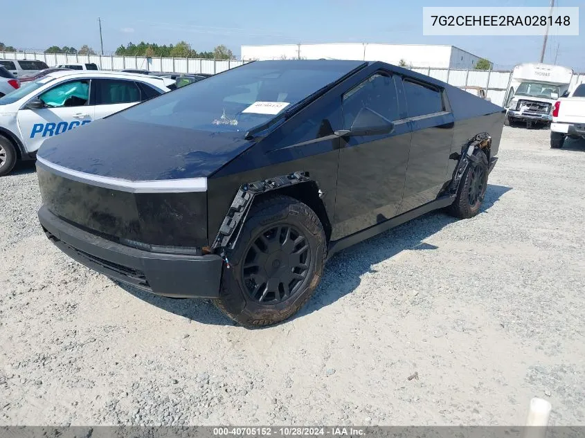 2024 Tesla Cybertruck Cyberbeast VIN: 7G2CEHEE2RA028148 Lot: 40705152