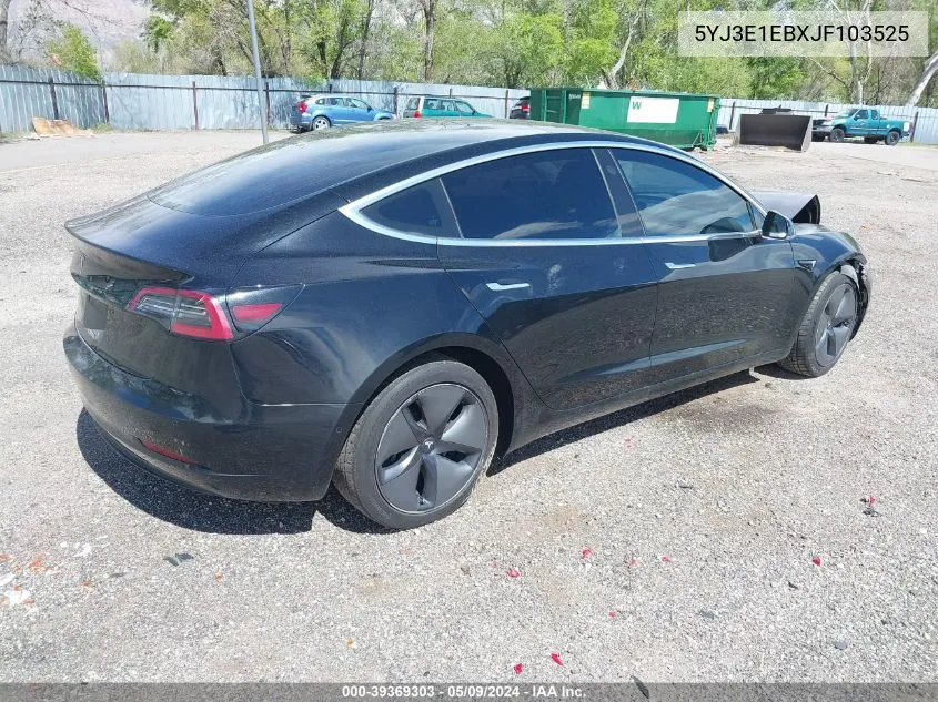 5YJ3E1EBXJF103525 2018 Tesla Model 3 Long Range/Performance