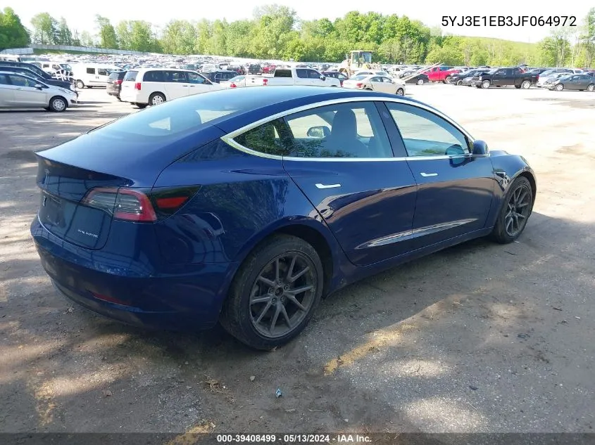 5YJ3E1EB3JF064972 2018 Tesla Model 3 Long Range/Performance