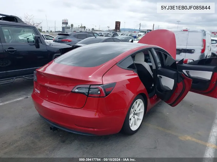 5YJ3E1EB0JF085844 2018 Tesla Model 3 Long Range/Performance