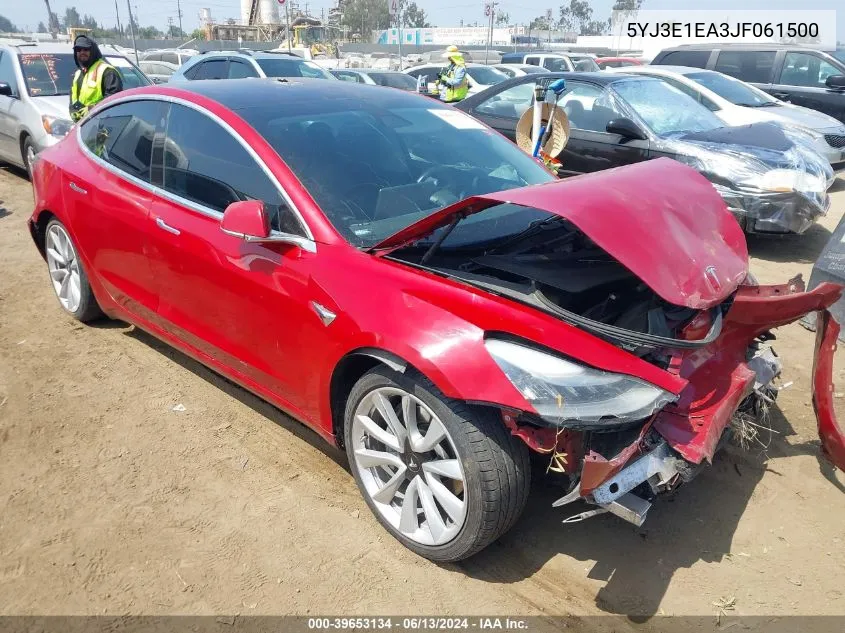 5YJ3E1EA3JF061500 2018 Tesla Model 3 Long Range/Mid Range