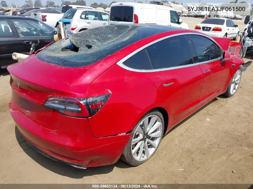 5YJ3E1EA3JF061500 2018 Tesla Model 3 Long Range/Mid Range