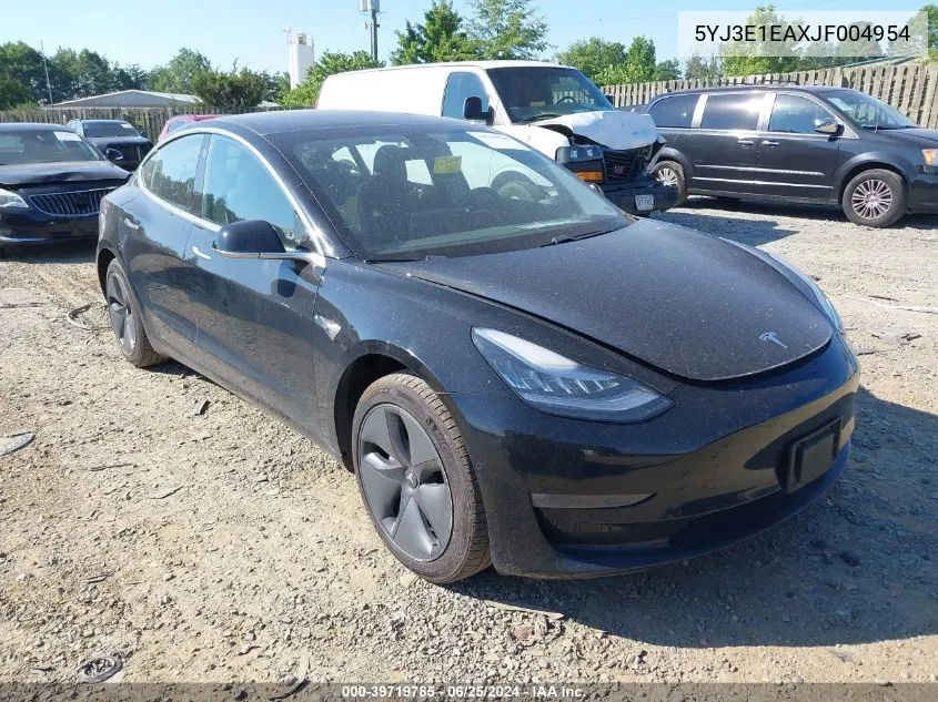 2018 Tesla Model 3 Long Range/Mid Range VIN: 5YJ3E1EAXJF004954 Lot: 39719785