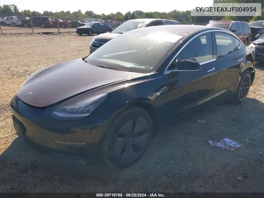 5YJ3E1EAXJF004954 2018 Tesla Model 3 Long Range/Mid Range