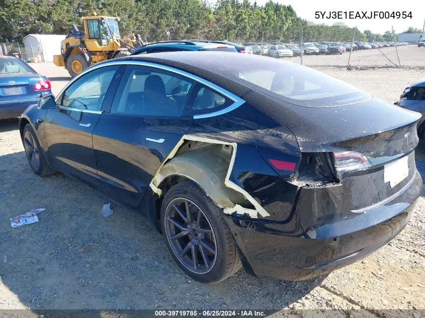 5YJ3E1EAXJF004954 2018 Tesla Model 3 Long Range/Mid Range