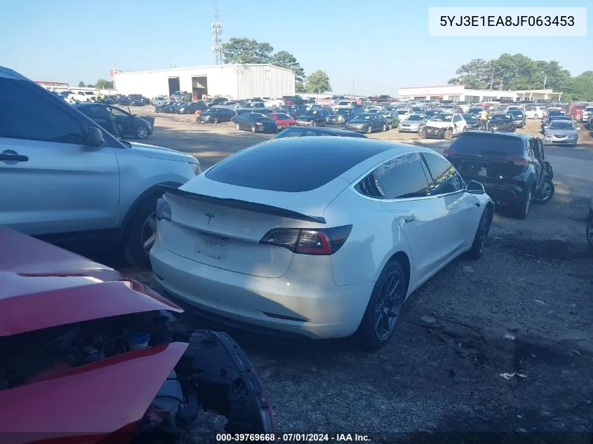 5YJ3E1EA8JF063453 2018 Tesla Model 3 Long Range/Mid Range