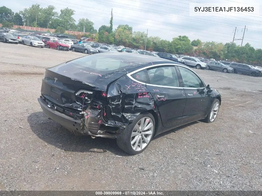 5YJ3E1EA1JF136453 2018 Tesla Model 3 Long Range/Mid Range