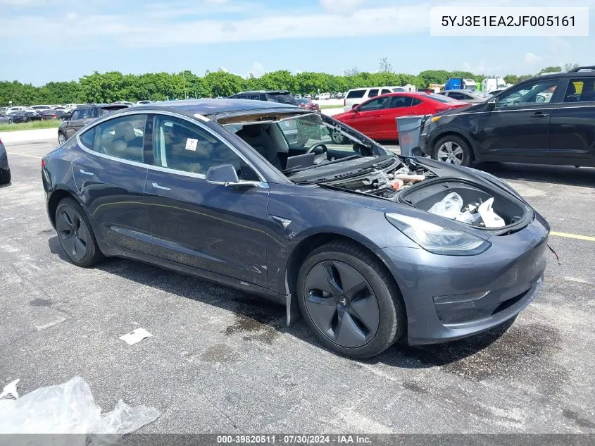 5YJ3E1EA2JF005161 2018 Tesla Model 3 Long Range/Mid Range