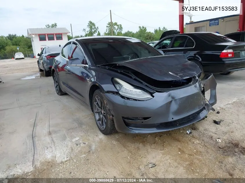 5YJ3E1EA0JF153583 2018 Tesla Model 3 Long Range/Mid Range