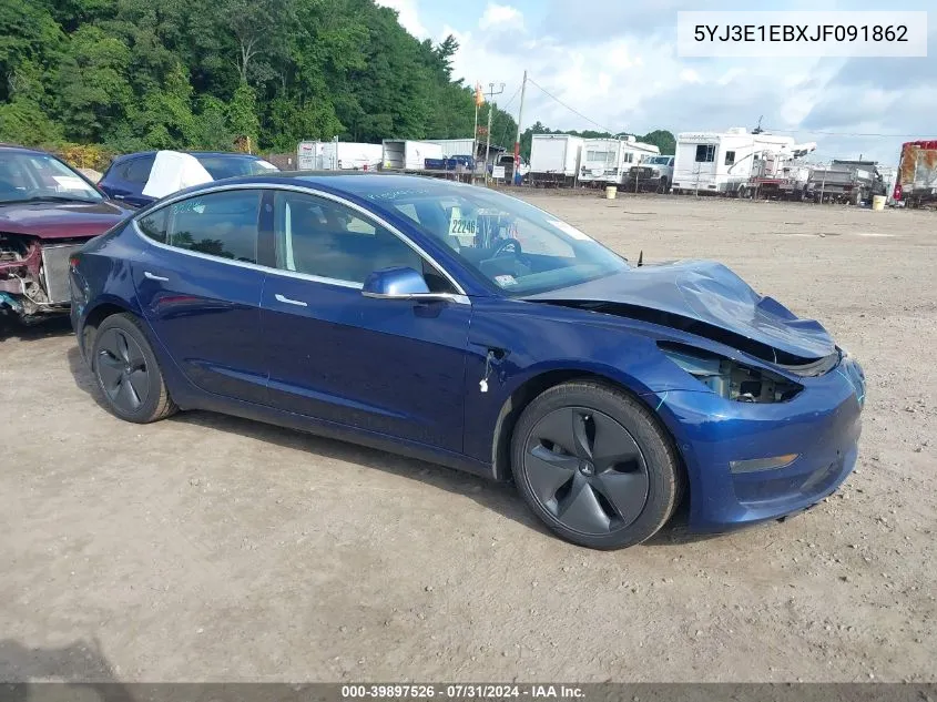 2018 Tesla Model 3 Long Range/Performance VIN: 5YJ3E1EBXJF091862 Lot: 39897526