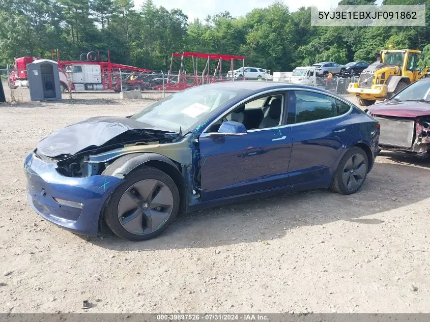 5YJ3E1EBXJF091862 2018 Tesla Model 3 Long Range/Performance