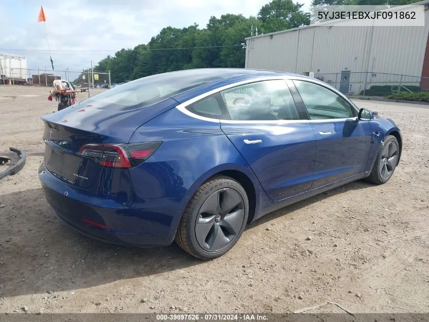 5YJ3E1EBXJF091862 2018 Tesla Model 3 Long Range/Performance